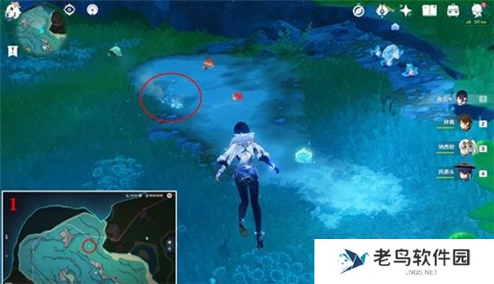 《原神》手游 鳗鱼宝箱的位置