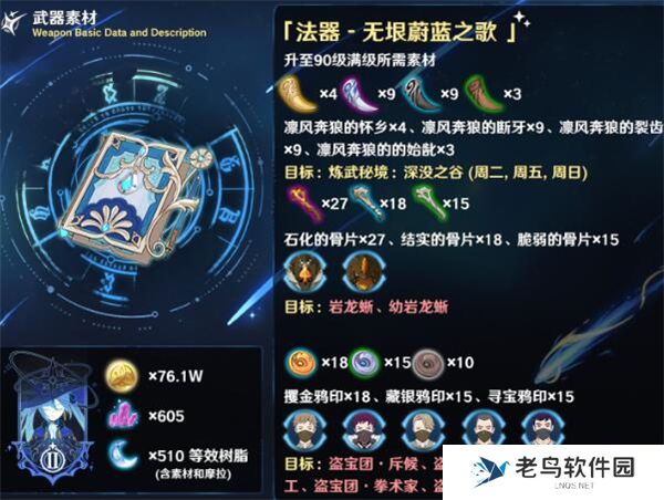 《原神》手游 无垠蔚蓝之歌适合角色介绍