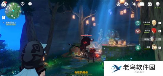 《原神》手游 深林狸囃子寻找奇怪声音的源头位置