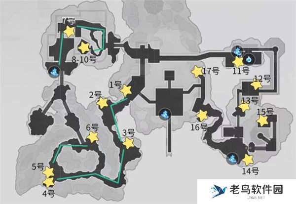 1701058527818693.jpg 《崩坏星穹铁道》手游 绥园全地图宝箱位置一览