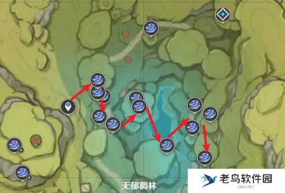 《原神》树王圣体菇采集路线 《原神》树王圣体菇采集路线