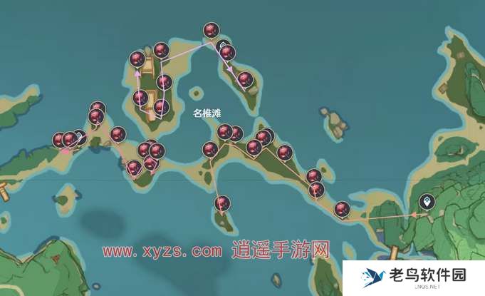 原神4.5版本血斛采集路线图 原神4.5版本血斛采集路线图