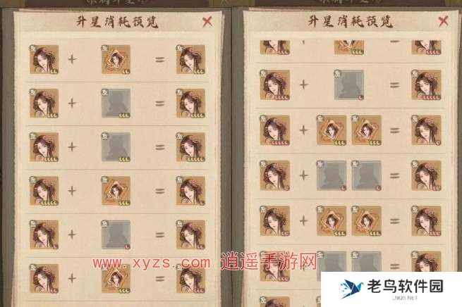 这城有良田升星所需材料一览