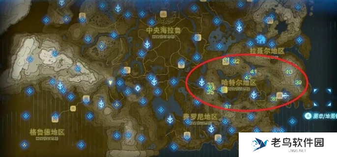 塞尔达传说荒野之息全神庙地图位置大全图四