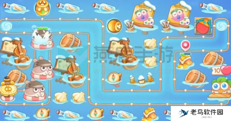 保卫萝卜4暖暖汤泉第2关图文攻略