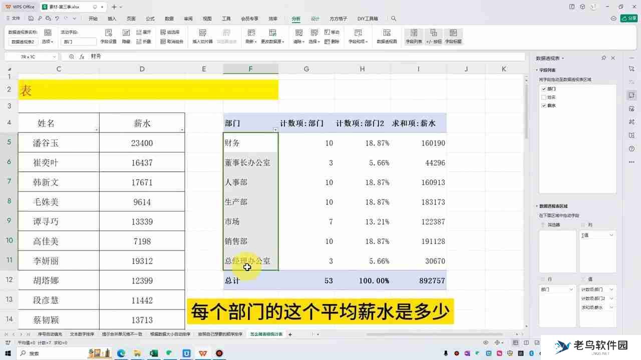 Excel数据透视表(使用Excel制作数据透视表教程)