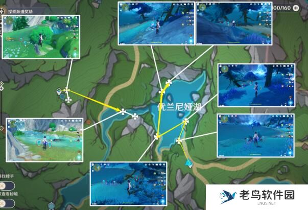 原神湖光铃兰采集路线图一览