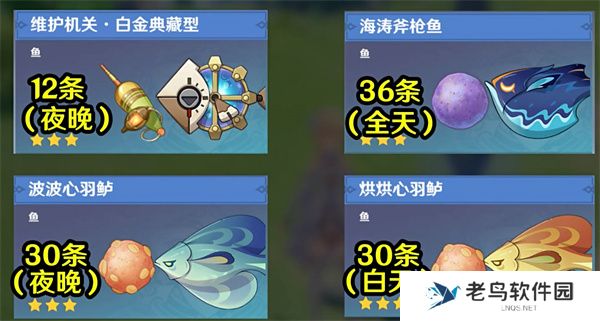 原神4.1灰河渡手需要哪些鱼
