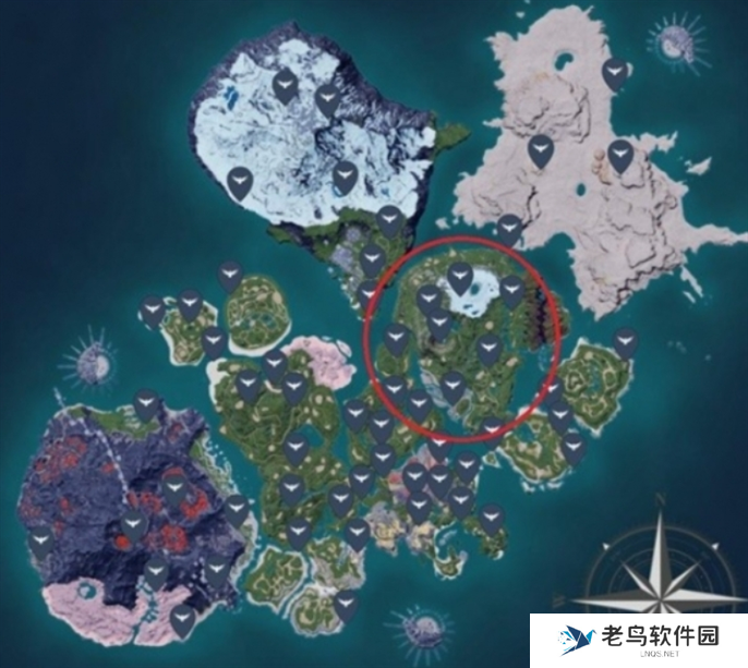 幻兽帕鲁石炭矿采集点坐标图二